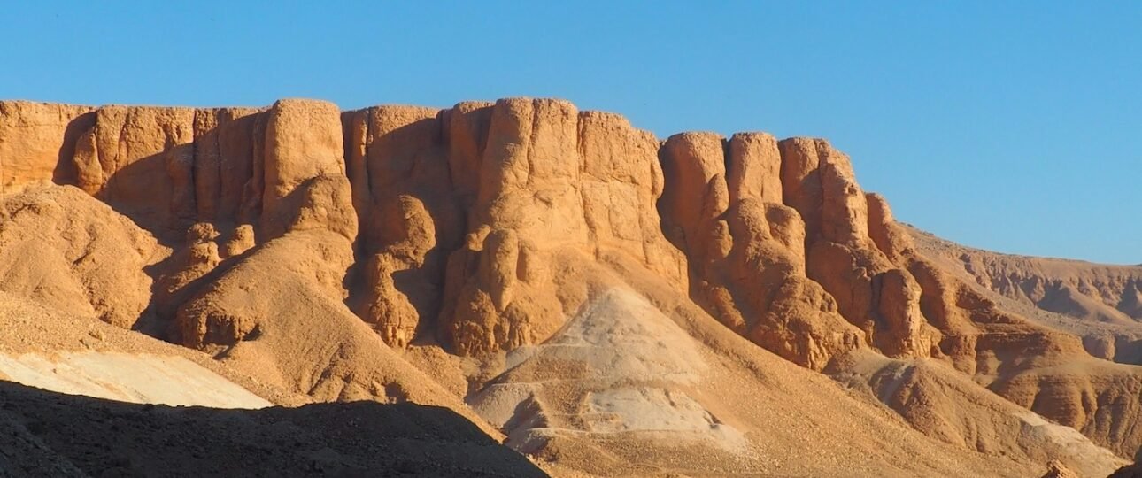 An arial view of Vally of the kings