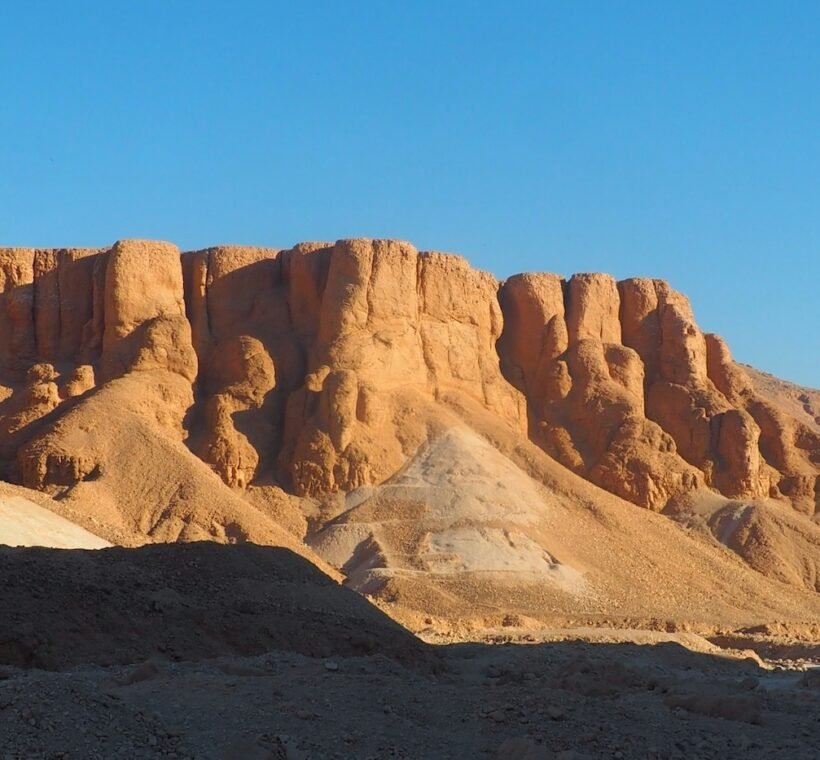 An arial view of Vally of the kings